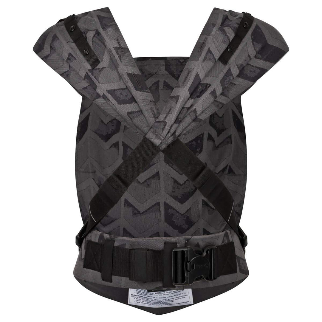 Hoppediz Babytrage Primeo, für Neugeborene ab Geburt, Bauchtrage, Rückentrage, 100% Bio-Baumwolle, A