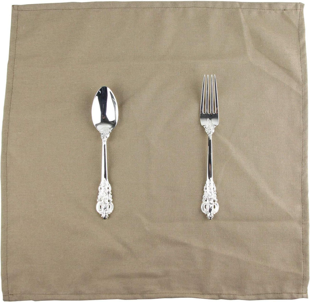 weich Polyester -Leinen gemischt Abendessen Cloth Servietten, 12 Stück (40 x 40 cm), für Veranstaltu