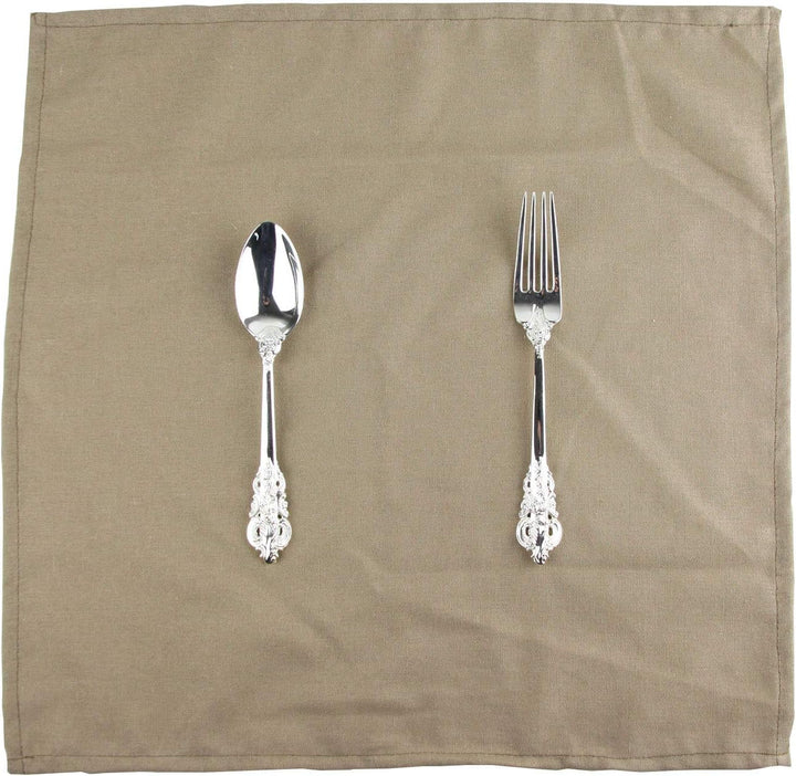 weich Polyester -Leinen gemischt Abendessen Cloth Servietten, 12 Stück (40 x 40 cm), für Veranstaltu