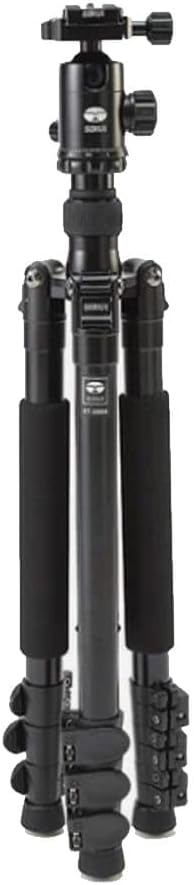 Sirui ET-2004/E-20 Easy Traveler Dreibeinstativ (mit E-20 Kopf, Aluminium, Höhe: 144 cm, Gewicht: 1,