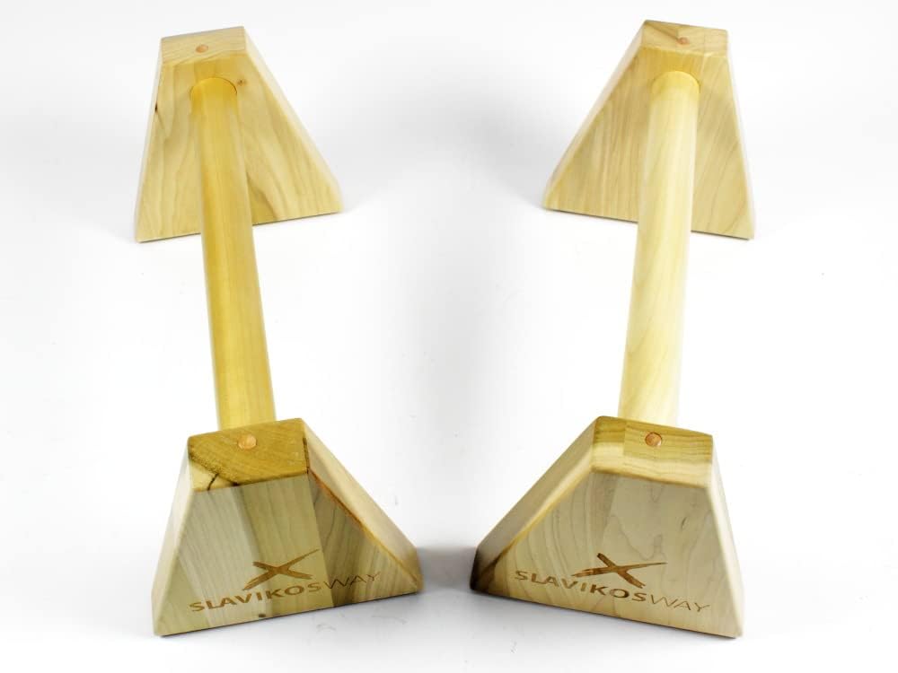 Parallettes Holz Liegestützgriffe Handstandgriffe Stabil Buchsholz Handstand Calisthenics Slavikoswa