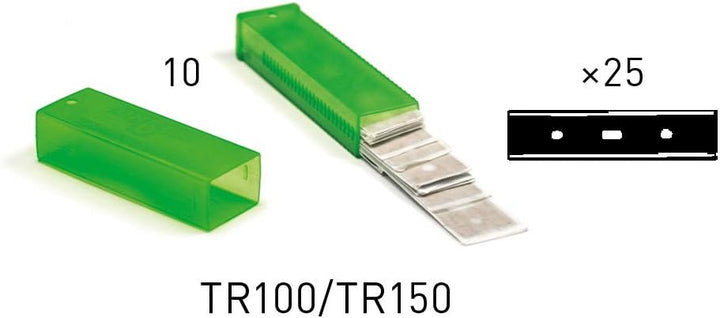 Unger TR150 Karbon Glasschaberklingen, 15cm Grösse, 25 Stück