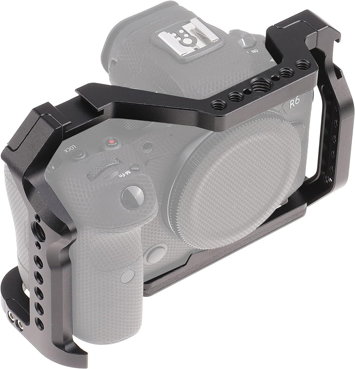 Hersmay R5 R6 R5C Cage mit Griff Oben, Kamerakäfig Kamera Cage für Canon EOS R5 R6 R5C spiegellose K