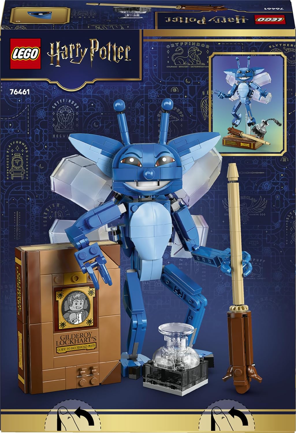 LEGO Harry Potter Wichtel - Dekofigur für Schlafzimmer oder Schreibtisch mit Gilderoy Lockharts Buch