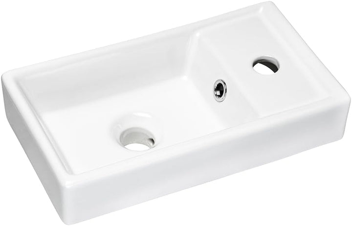 Lomadox Waschtisch 41x66x22 cm klein Gäste WC Bad Unterschrank mit Waschbecken Keramik anthrazit mit