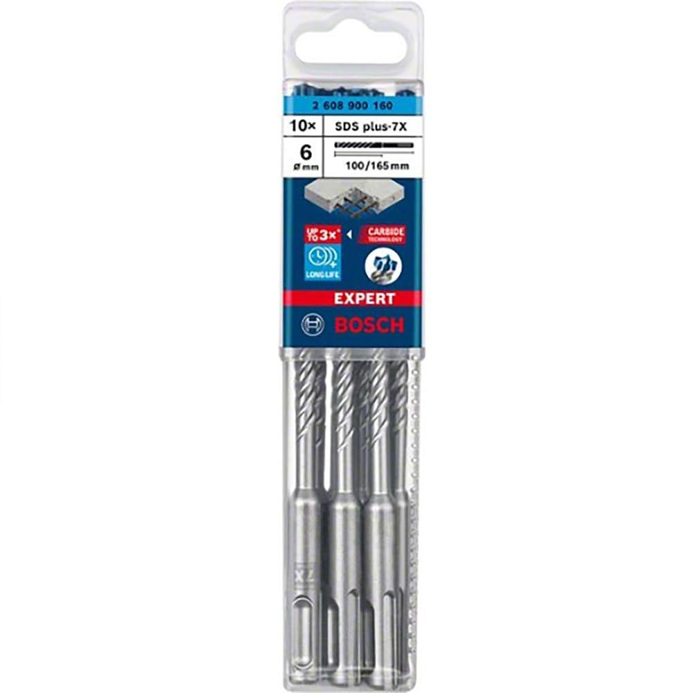 Bosch Hammerbohrer EXPERT 6x100x165mm VE à 10 Stück SDS plus-7X
