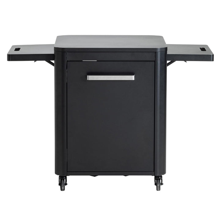 cozze Küchentische Outdoor-Tisch, Edelstahl, Schwarz, B64 x T60 X H83 cm 1-Tür B64 x T60 X H83 cm, 1