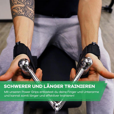 NetroxSports® – Power Grips Zughilfen für Bodybuilding, Gewichtheben, Krafttraining & Fitness – spez