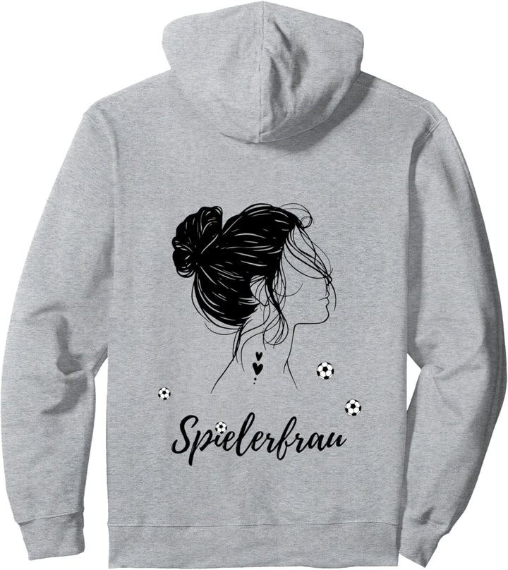 Spielerfrau eines Fussballers Fussballfrau Fussball Pullover Hoodie