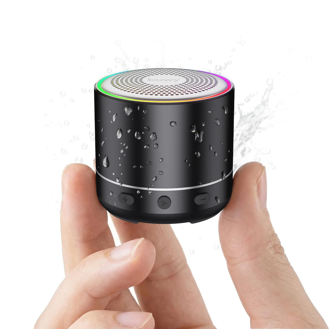 Mini Bluetooth Lautsprecher (83g), Musikbox Bluetooth 5.4 mit RGB Lichter, HD-Sound & starke Bass, T