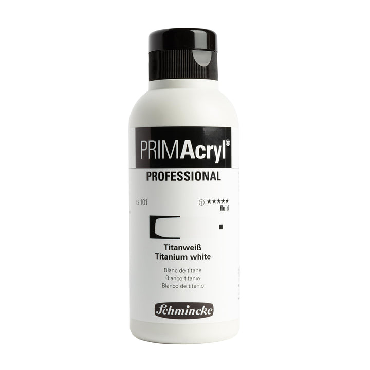 Schmincke – PRIMAcryl® - feinste Künstler-Acrylfarben, Titanweiss - 250 ml