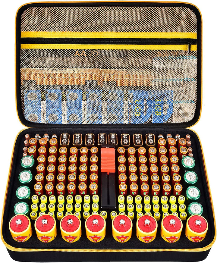 Batteriebox Tragetasche Aufbewahrungsbox für Batterieorganisator mit Batterietester (BT168), Tasche