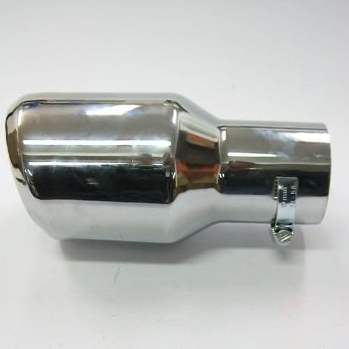 Auspuffblende Endrohr Auspuff Universell Schalldampf Blende Edelstahl Rund bis 57mm Chrom AutoHobby