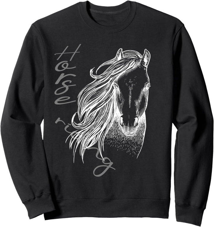 Pferde reiten Mädchen Spruch Horse riding Pferde Sweatshirt