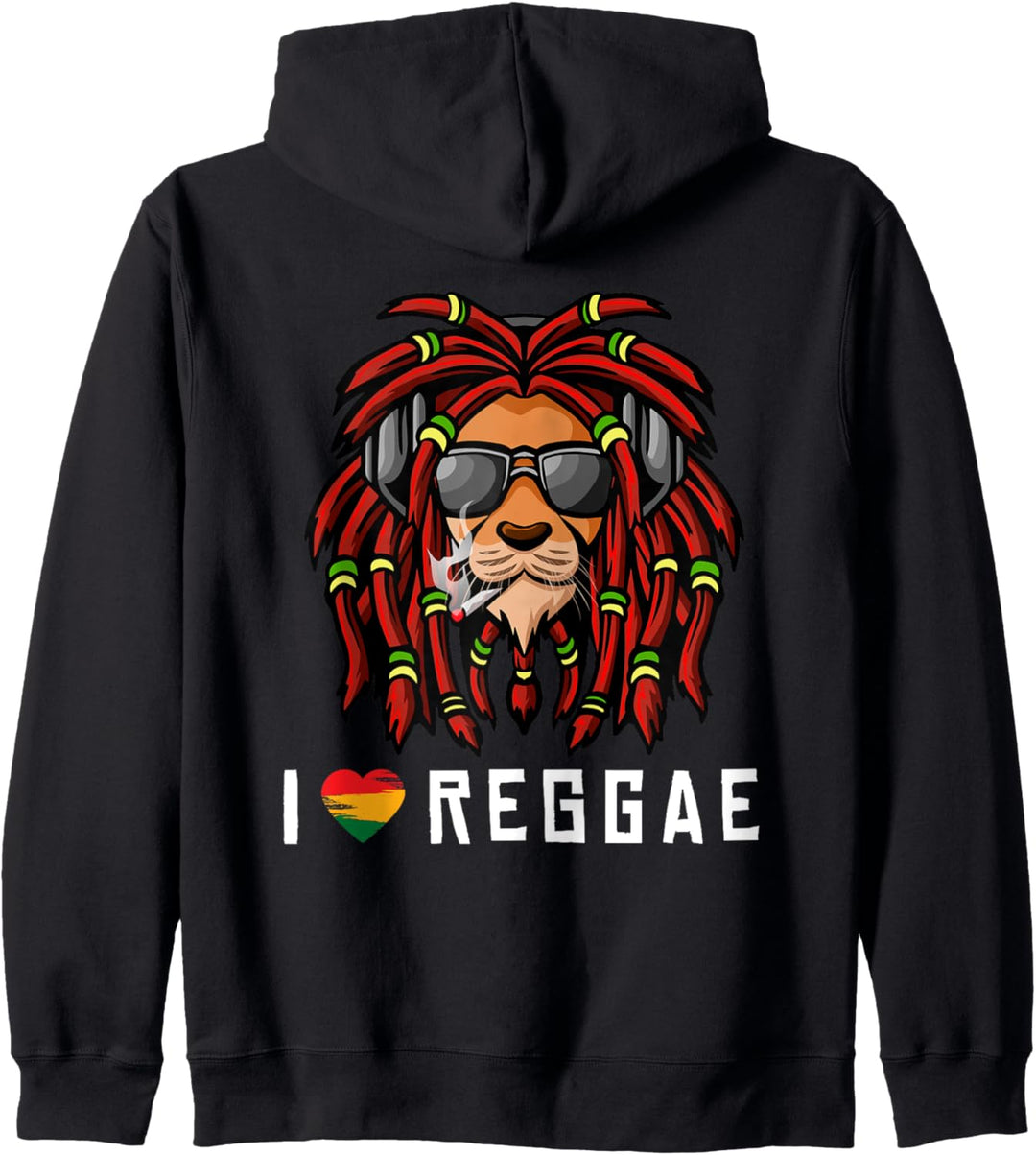 Reggae Löwe Rastafari Dreadlocks Reggaeton Jamaika Rasta Kapuzenjacke