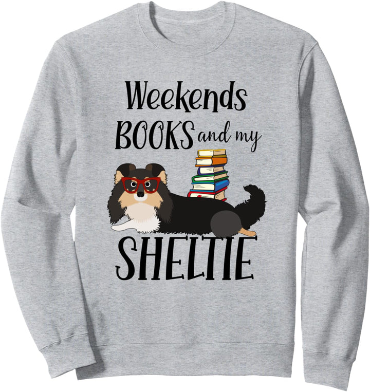 Süsser TRI Sheltie Reader, Bücher, Tri Sheltie Mom Book Lover Sweatshirt