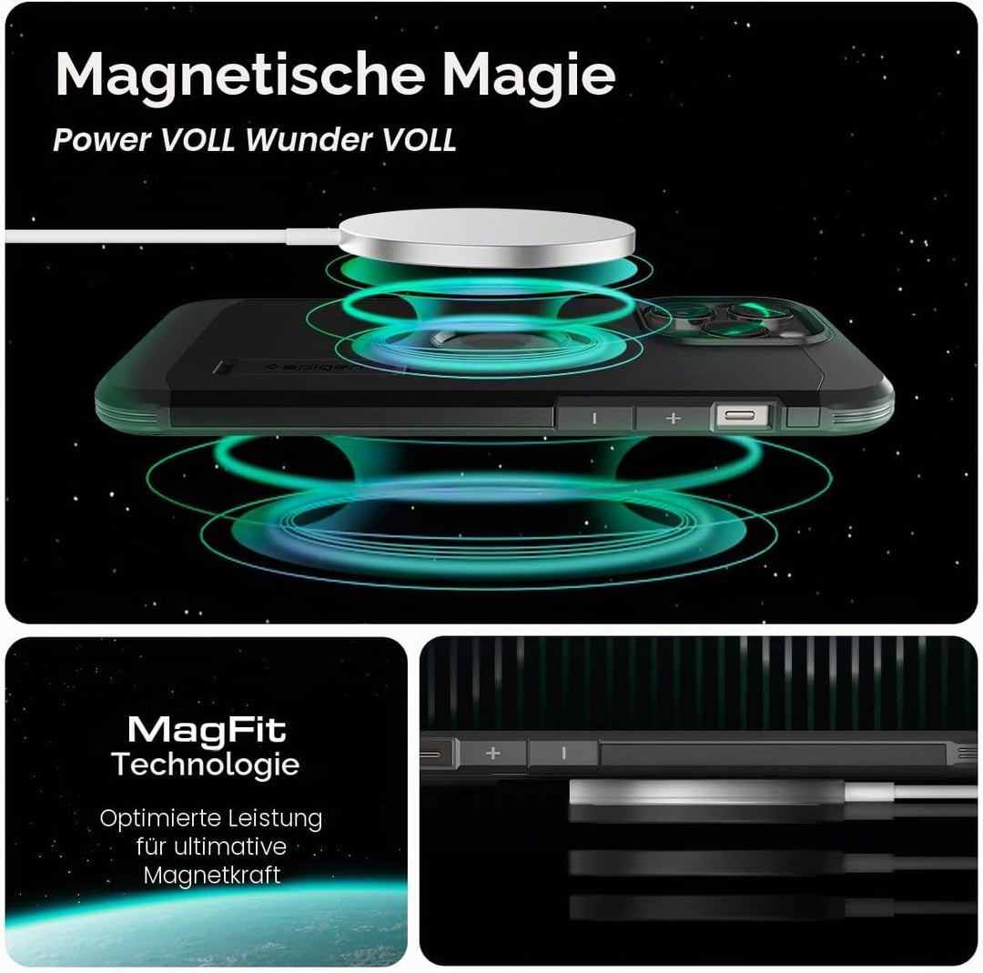 Spigen Tough Armor MagFit Hülle für iPhone 14 Pro Max -Schwarz, Schwarz