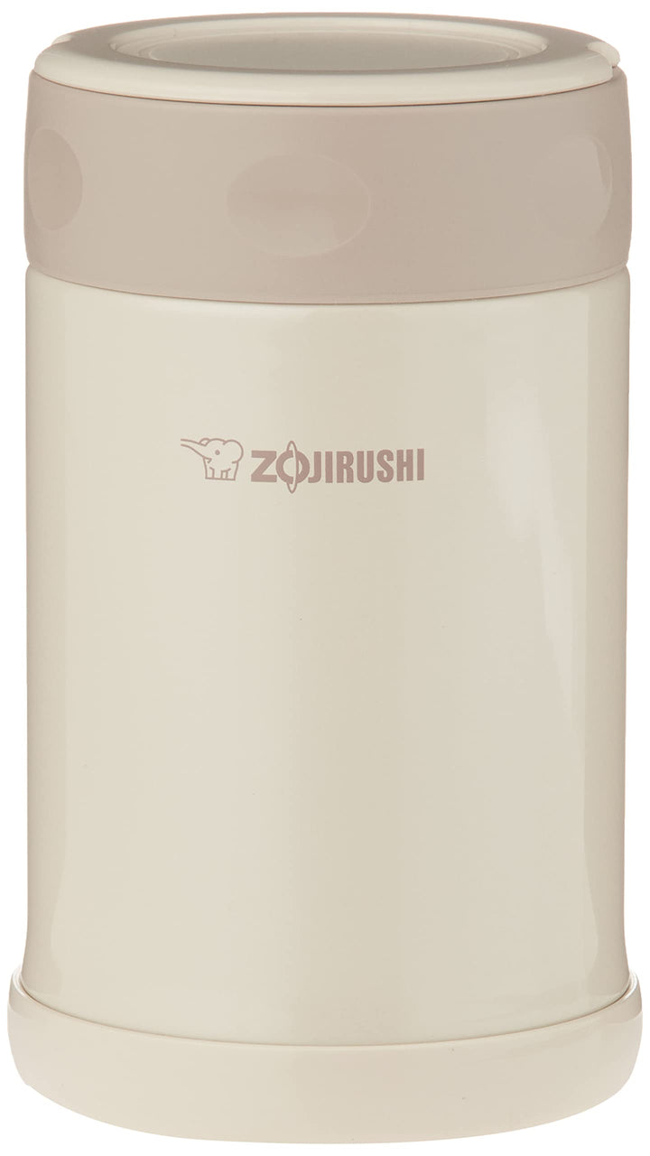Zojirushi Lebensmittelbehälter aus Edelstahl, mittelgross, cremefarben 17 fl oz Cremefarben, 17 fl o