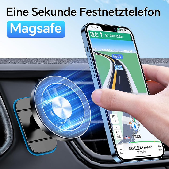 Coolpow Handyhalterung Auto für MagSafe Autohalterung 20 Starke Magnet Universal Magnetische Handyha