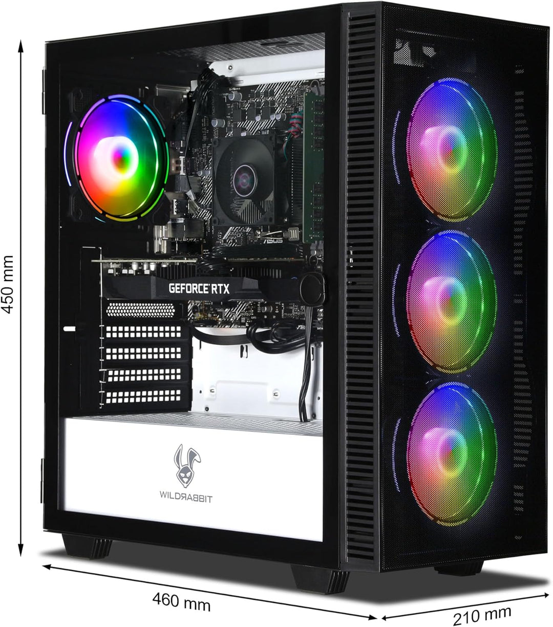 Ankermann Business Office Work Gaming V3 | AMD Ryzen 5 4500 | Nvidia GeForce GTX 1650 4GB | 16GB RAM