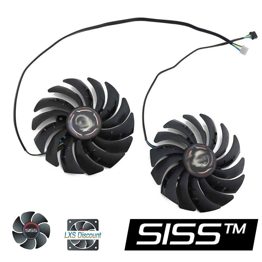 Lüfter Set 95MM PLD10010B12HH für MSI GeForce RTX 2070 Gaming X 8G, GeForce RTX 2070 GAMING Z 8G Vid