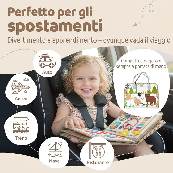 Mallie® Busy Board Montessori Sabbia, Sabbia
