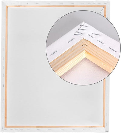 Bildershop-24 Bespannter Keilrahmen Leinwand (unbedruckt), 100x150cm, 260g/m² (100% PES), 18mm 100 X