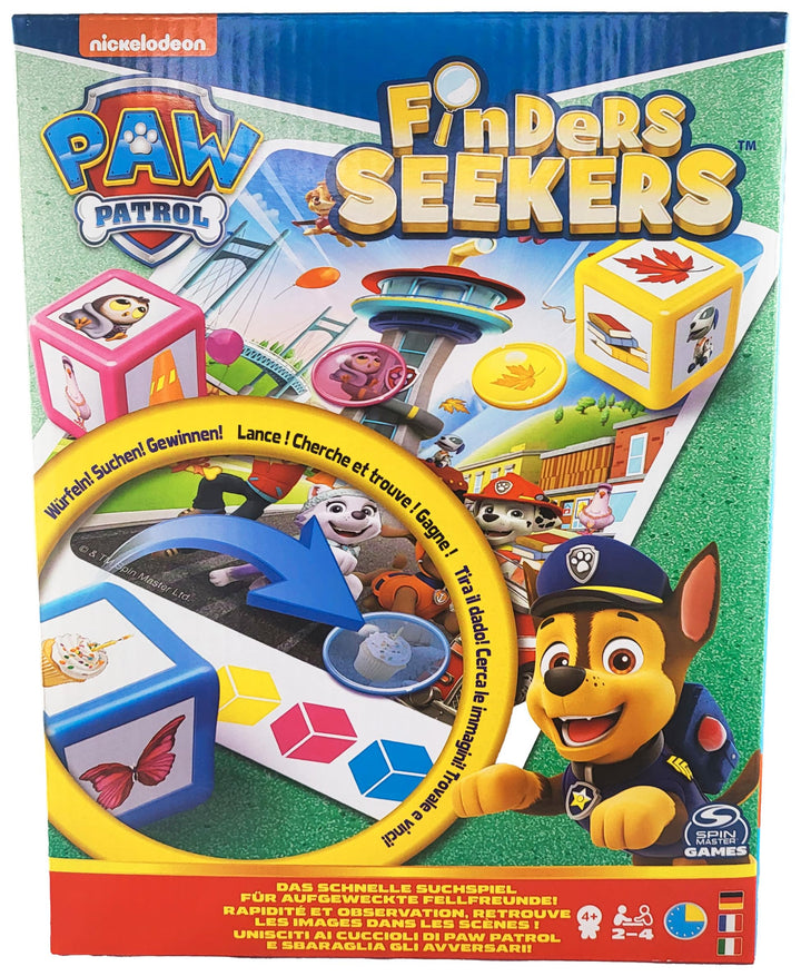 Spin Master Games Paw Patrol - Finders Seekers, das schnelle Suchspiel für aufgeweckte Fellfreunde,