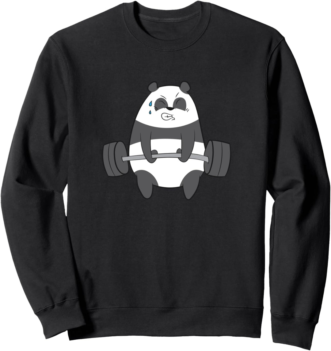 Panda Gewichtheben Fitness Panda Gymnastik Pandas Sweatshirt