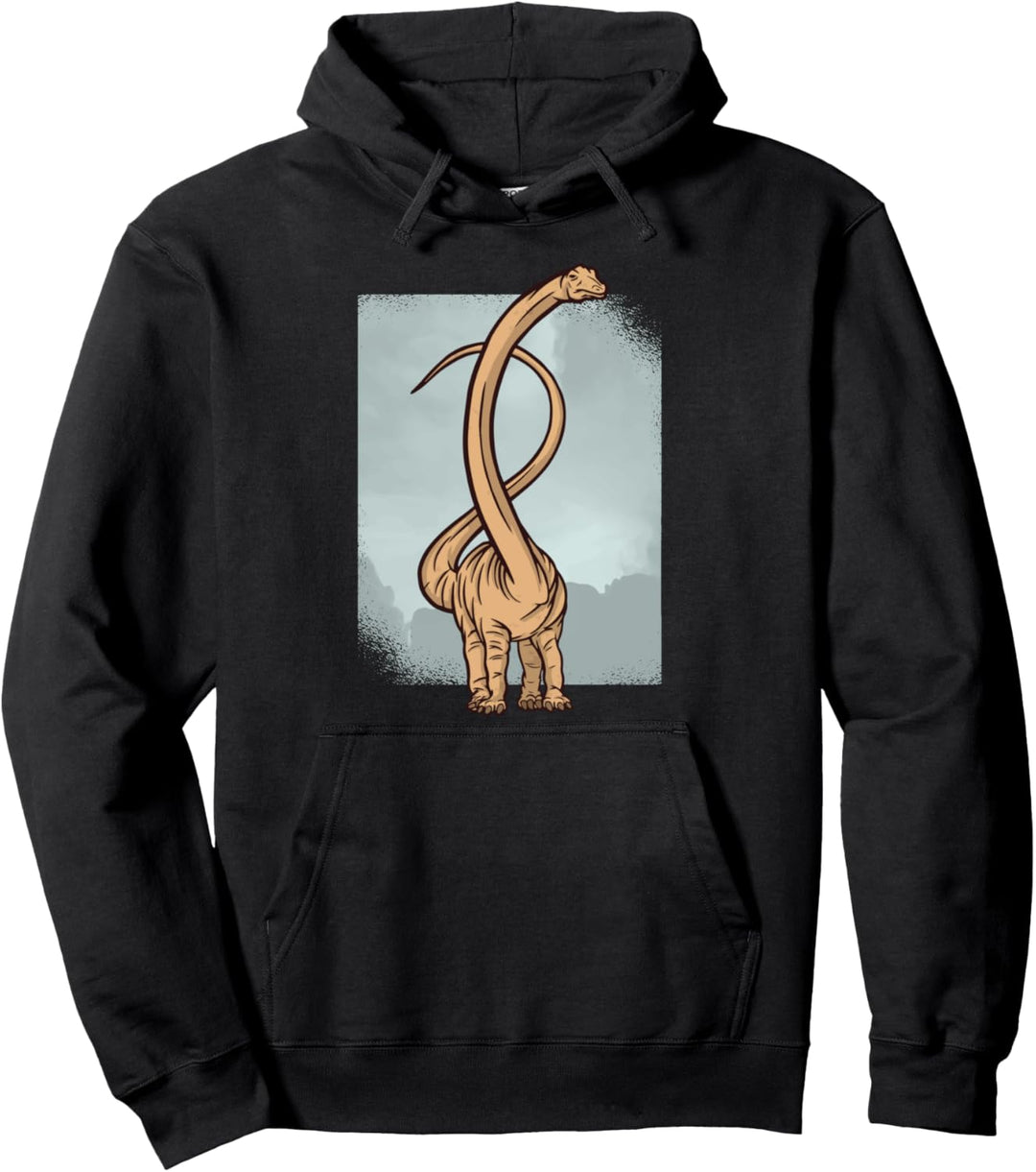 Barosaurus Dinosaurier Design Langhals Pullover Hoodie