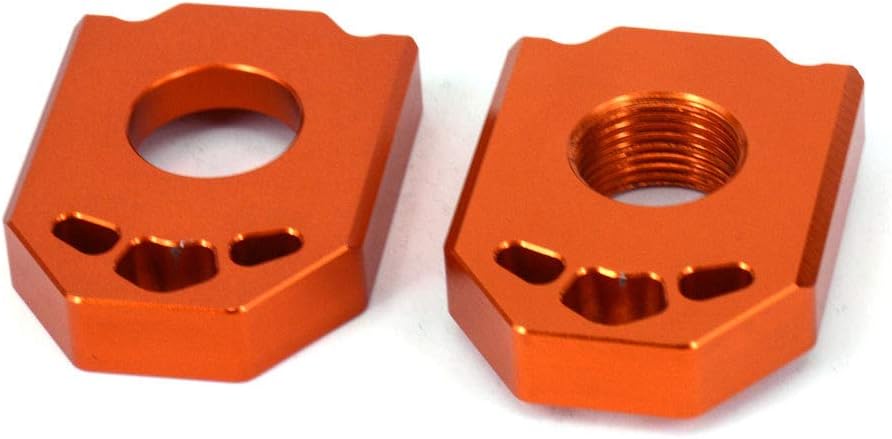 Motorrad-Hinterachsblock,Motorrad CNC Aluminium Hinterachsblock Kettenversteller für 85SX 125-450 SX