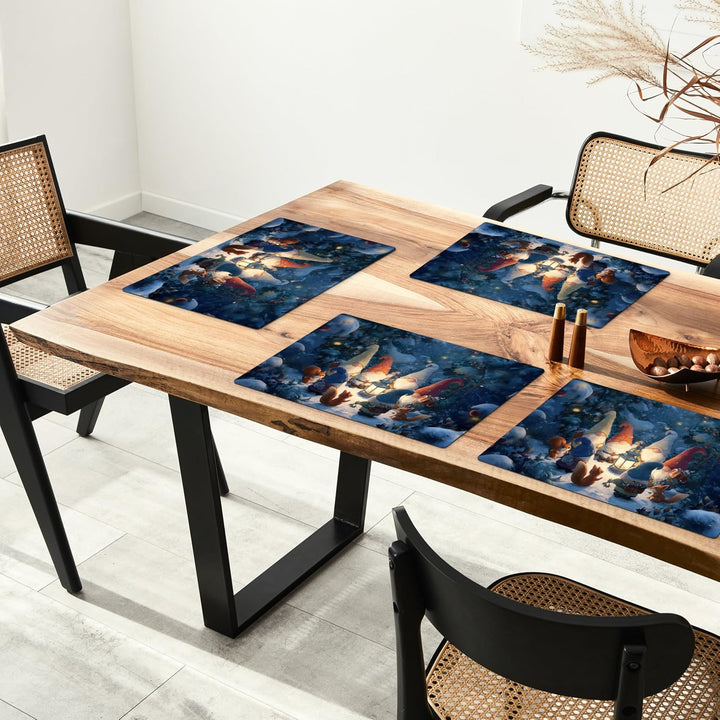 KitchenYeah© Platzsets Abwaschbar 6-Teilig 45x30 cm Tischsets Platzdeckchen rutschfeste Platzset Unt