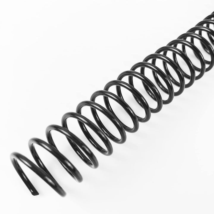 Binditek Kunststoff-Spiralbindungsspulen, 16 mm, Kapazität 140 Blatt, 4:1-Teilung, schwarz, 48 Schla