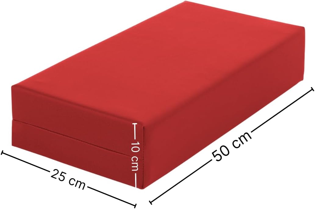 ATC Handels GmbH Stufen-Lagerungskissen 50 x 25 x 10cm aus qualitativem Ether-Schaum mit Kunstlederb