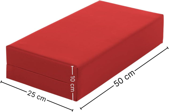 ATC Handels GmbH Stufen-Lagerungskissen 50 x 25 x 10cm aus qualitativem Ether-Schaum mit Kunstlederb