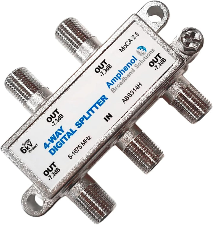 Amphenol 4-fach Digital Splitter MoCA 2.0 ABS314H 4 Way, 4 Way
