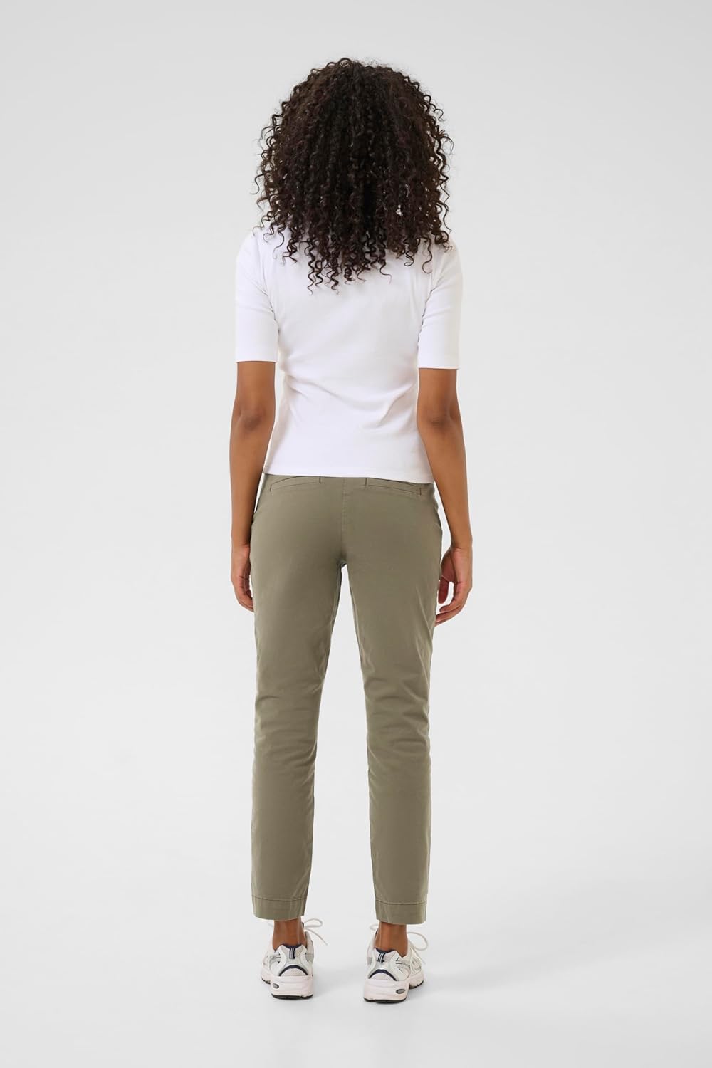 KAFFE Damen Hose Elegant Elastische Taille Casual Anzughose Damen Hose Elegant Elastische Taille Cas