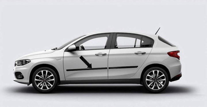 Spangenberg Seitenschutzleisten schwarz passend für FIAT Tipo Schrägheck ab Baujahr 03.2016- F46 (37