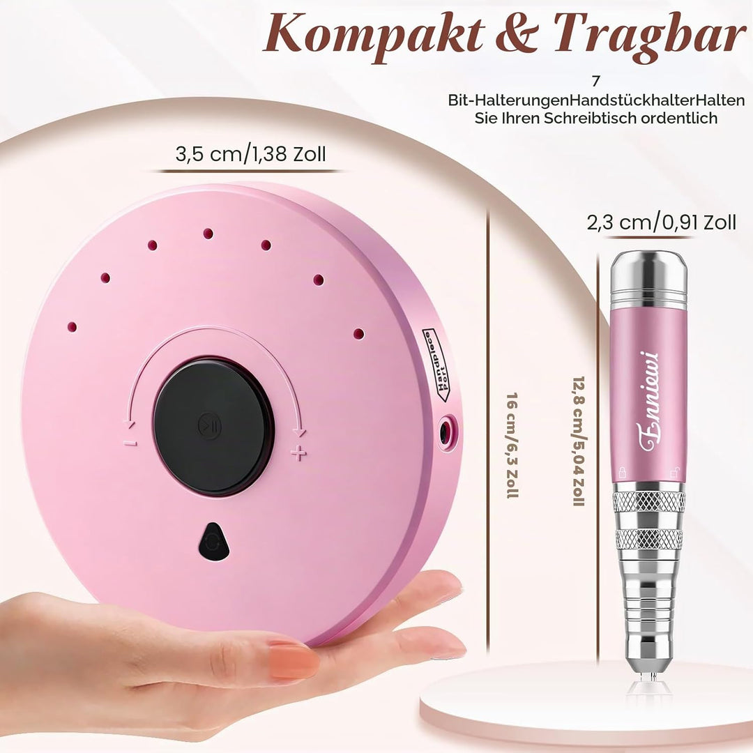 Nagelfräser für Gelnägel 35000 U/Min, Acrylnägel, Maniküre Pediküre set, Nagelfräser Professionelle