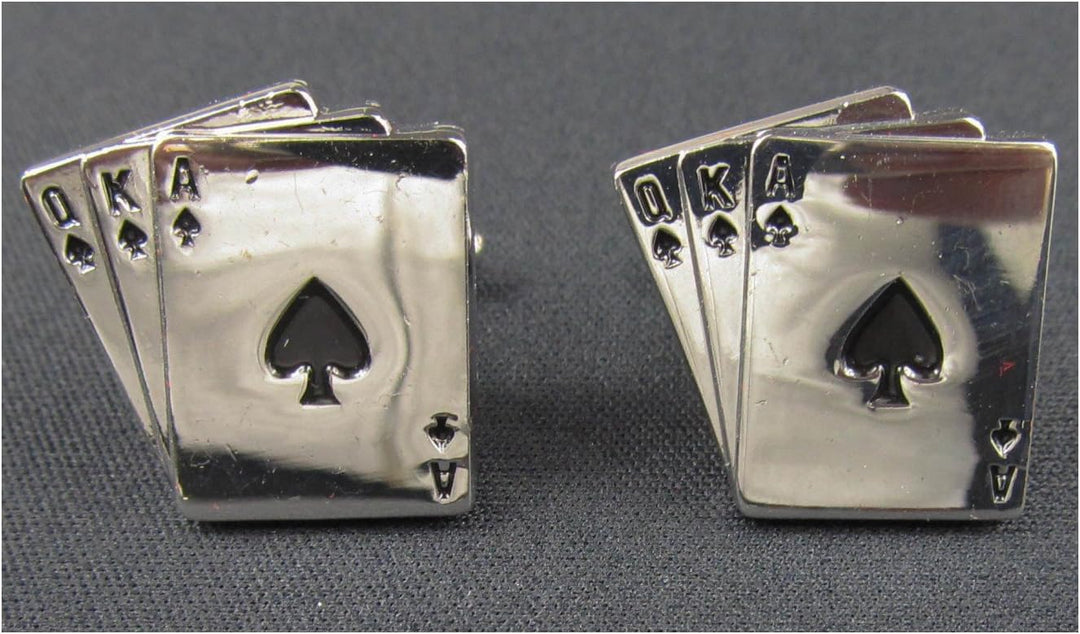 Miniblings Spielkarten Skat Poker Manschettenknöpfe - Handmade I Manschettenknopf Cufflinks Hemdknöp