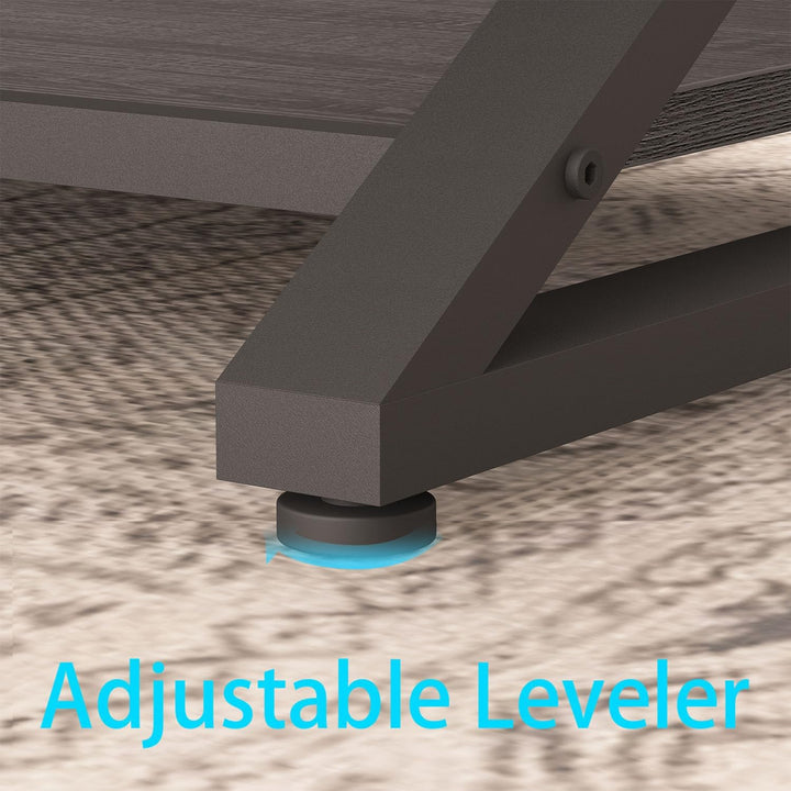 HSH Couchtisch Holz Wohnzimmertisch für Couch Moderner Wohnzimmer Tisch mit Stauraum Stabiler Sofati