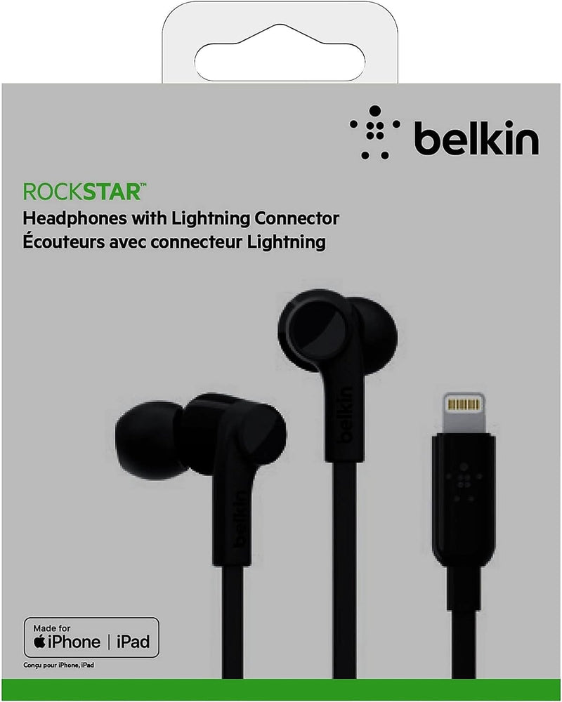 Belkin SoundForm iPhone Kopfhörer mit Lightning Connector (Lightning-Ohrhörer für iPhone 13, 13 Pro,