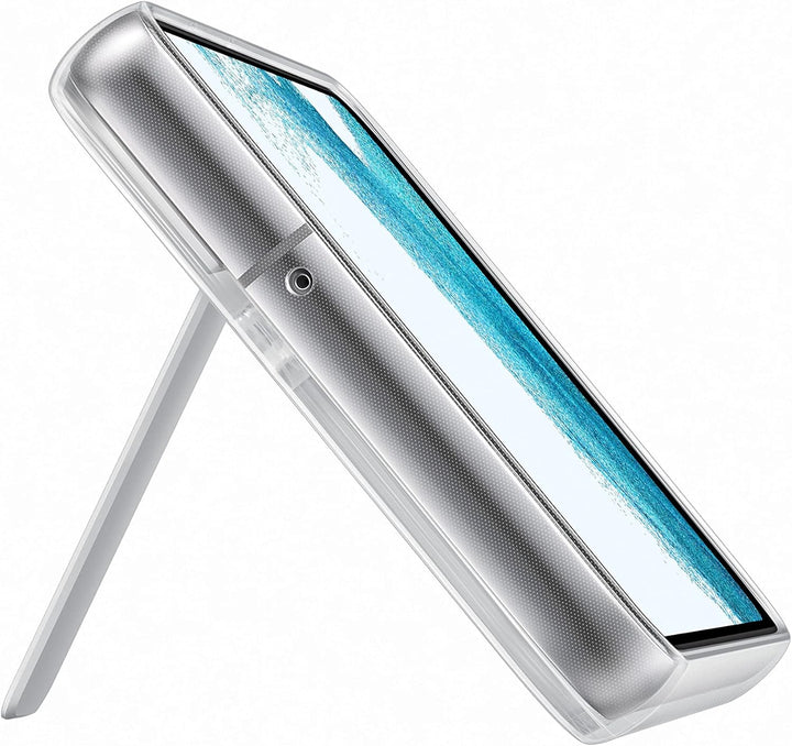 Samsung Clear Standing Cover Smartphone Cover EF-JS901 für Galaxy S22, Handy-Hülle, ausklappbarer St