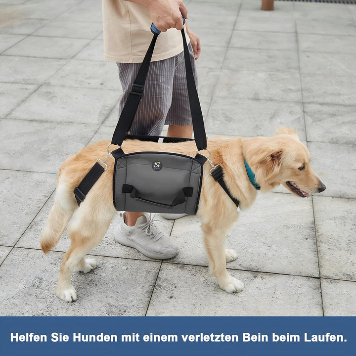 COODEO Hundetragegurt, Notfallrucksack Unterstützung für Rehabilitation Hundelift Geschirr, Hundeträ