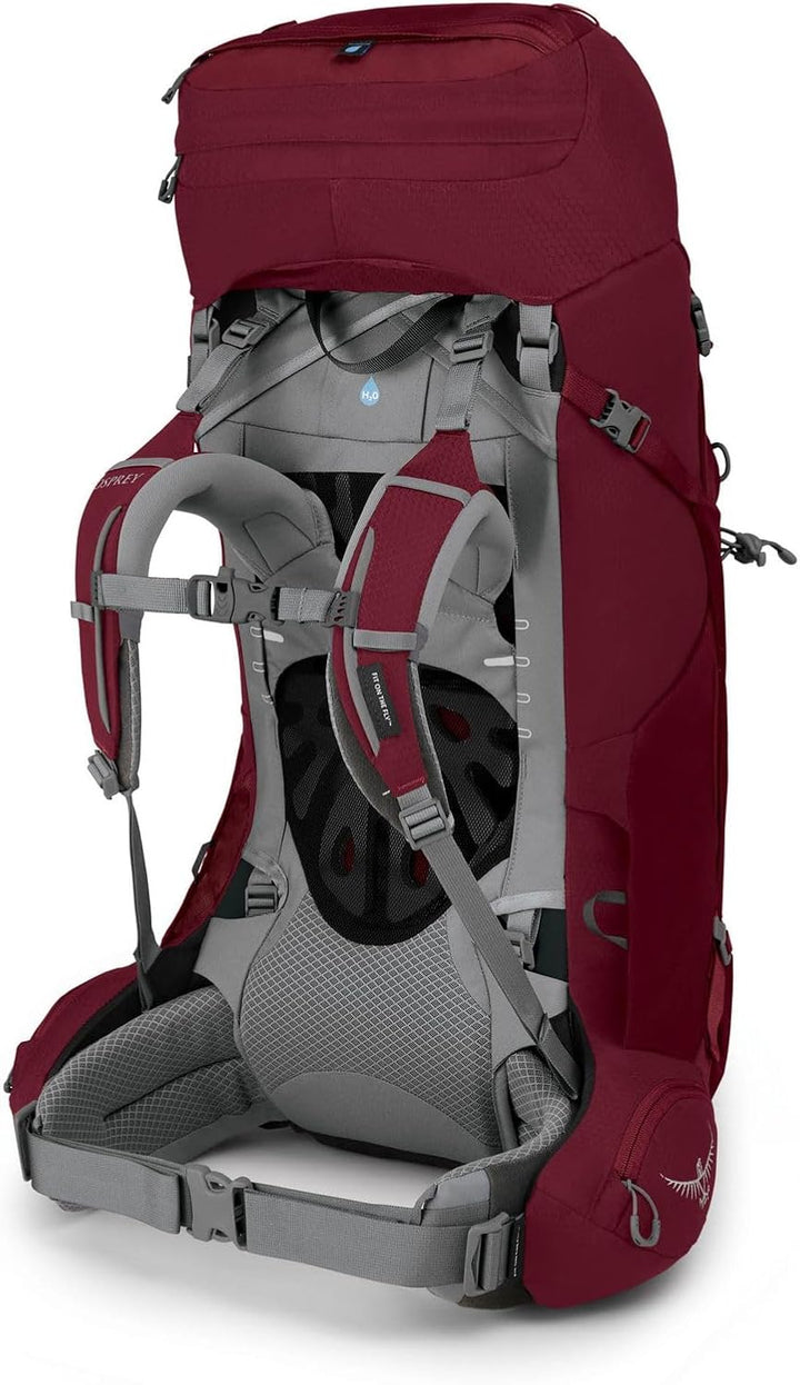 Osprey Ariel 55 Trekkingrucksack für Frauen Claret Red XS-S, Claret Red XS-S