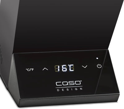 CASO WineCase One Black - Design Weinkühler für eine Flasche, Temperaturbereich von 5-18°C, für Flas