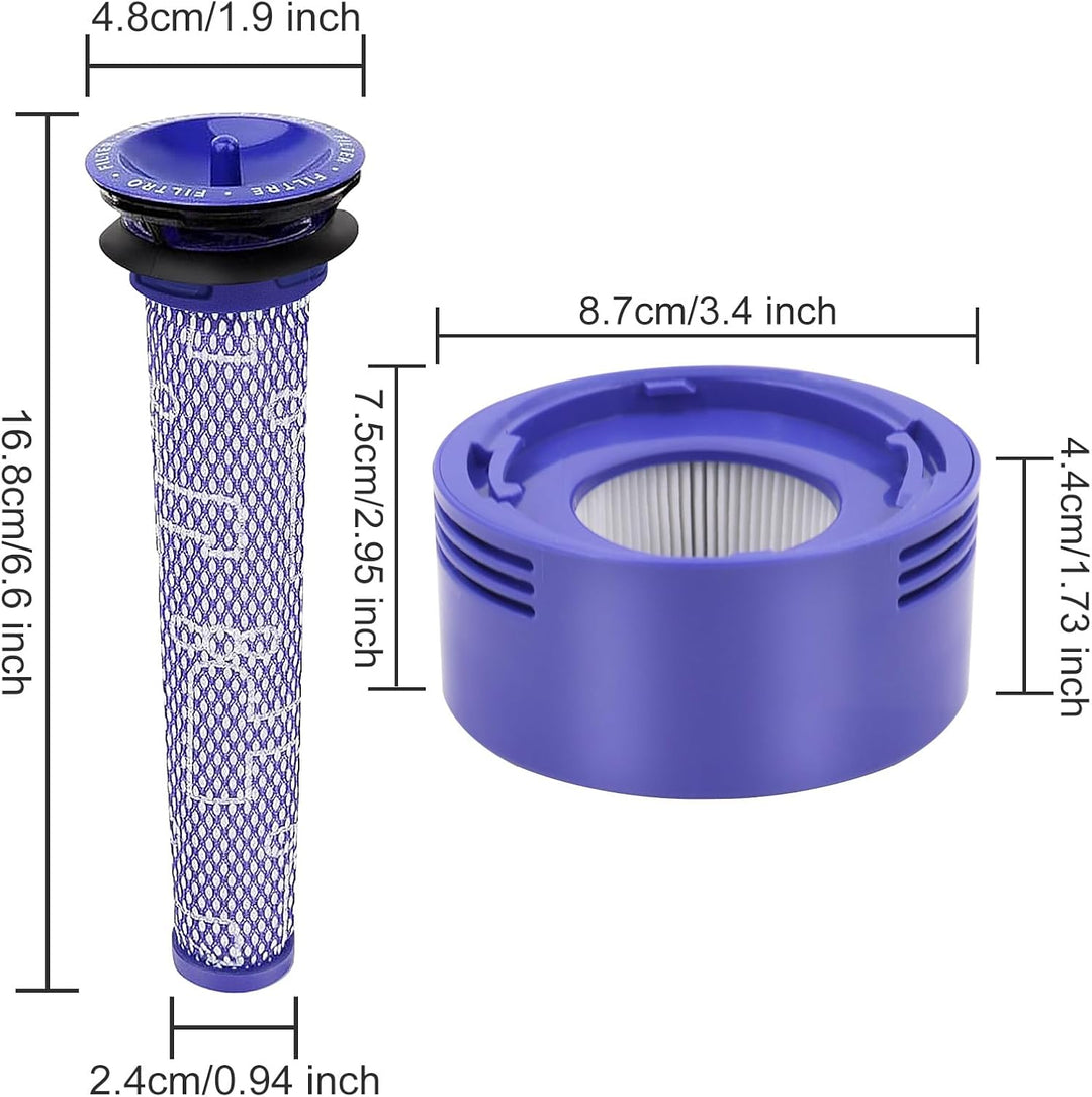 V7 V8 Filter für Dyson, Ersetzt Filter und Vorfilter für Dyson V8 V7 Animal Absolute Motorhead Staub