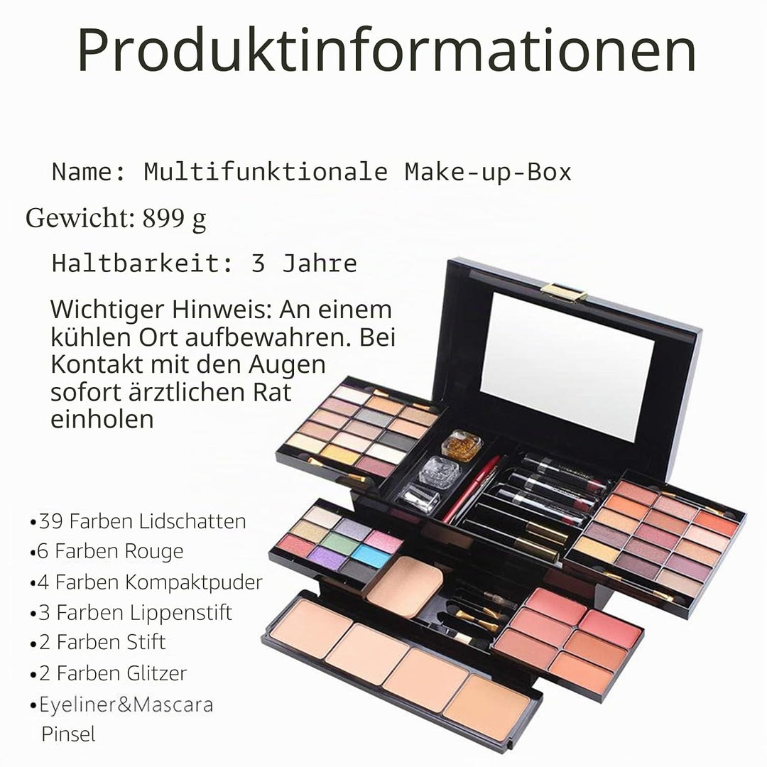 FantasyDay 54 Farben Multifunktions Exquisite Kosmetik Geschenkset Makeup Schmink Kit für Gesicht, A