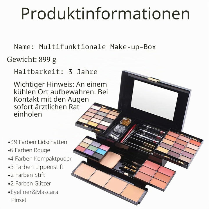 FantasyDay 54 Farben Multifunktions Exquisite Kosmetik Geschenkset Makeup Schmink Kit für Gesicht, A