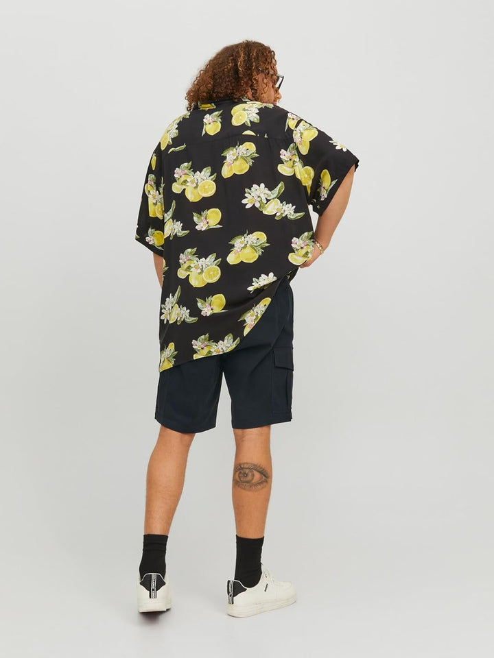 JACK & JONES Male Cargo Shorts Plus Normal geschnitten Cargo Shorts XS Schwarz, XS Schwarz